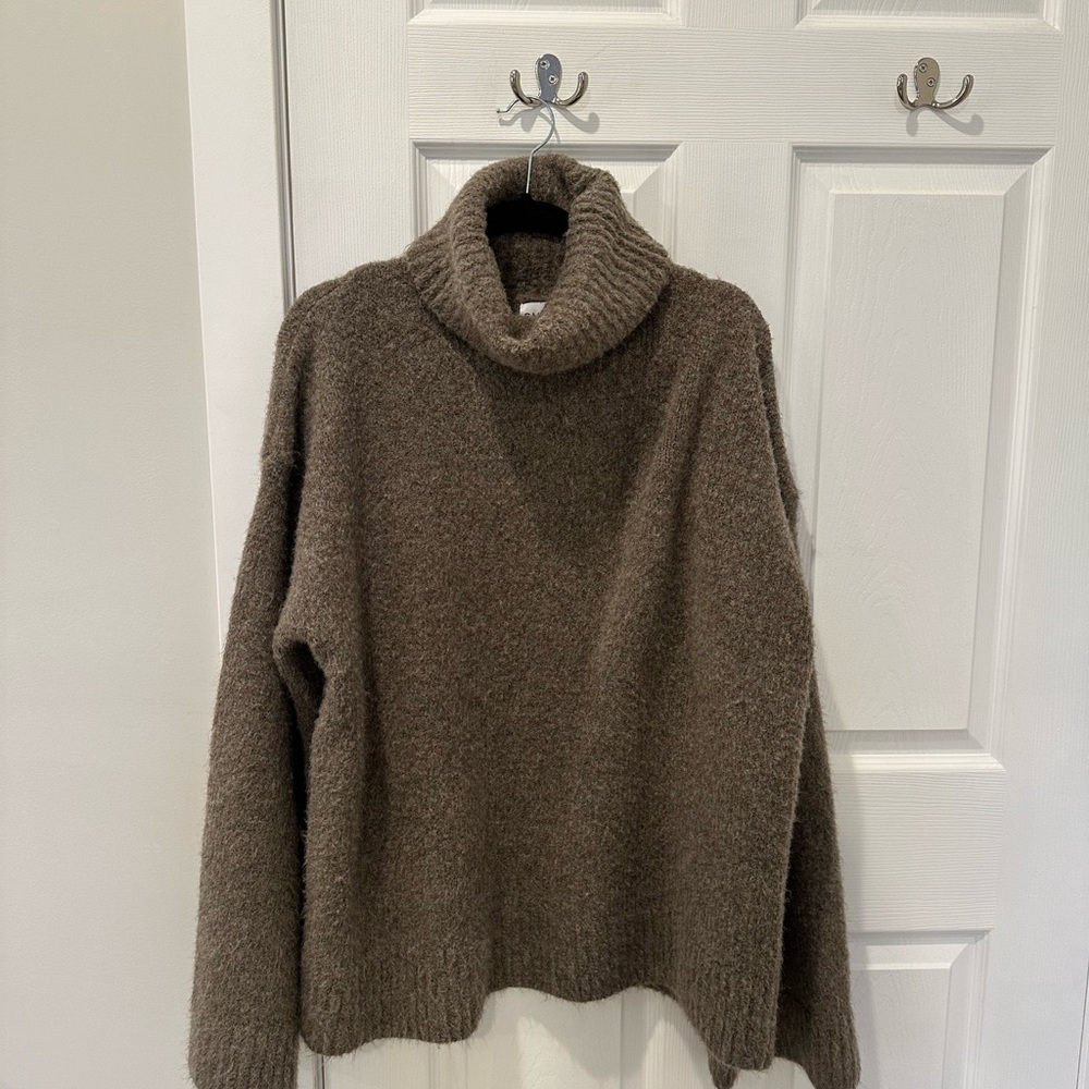 REVOLVE Brown Oversized Ribbed Hoodie